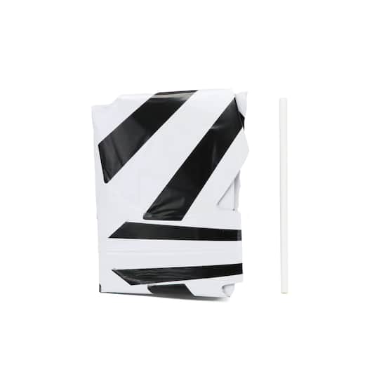 26" Black & White Stripes Starburst Foil Balloons, 3ct. by Celebrate It™